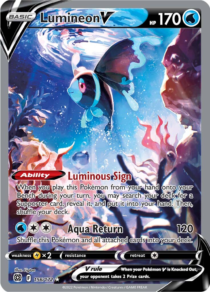 Lumineon V (156/172) [Sword & Shield: Brilliant Stars] | Black Swamp Games