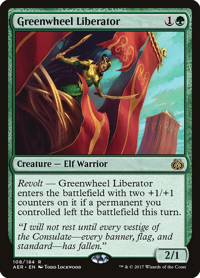 Greenwheel Liberator [Aether Revolt] | Black Swamp Games