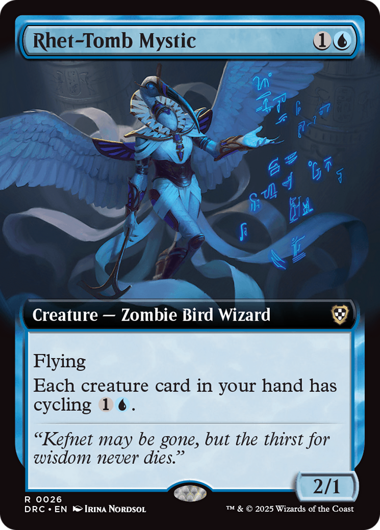 Rhet-Tomb Mystic (Extended Art) [Aetherdrift Commander] | Black Swamp Games