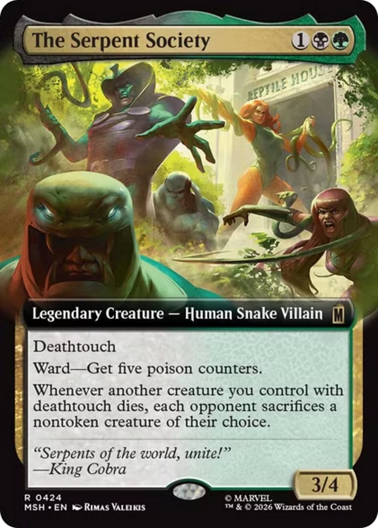The Serpent Society (Extended Art) [Marvel Super Heroes] | Black Swamp Games