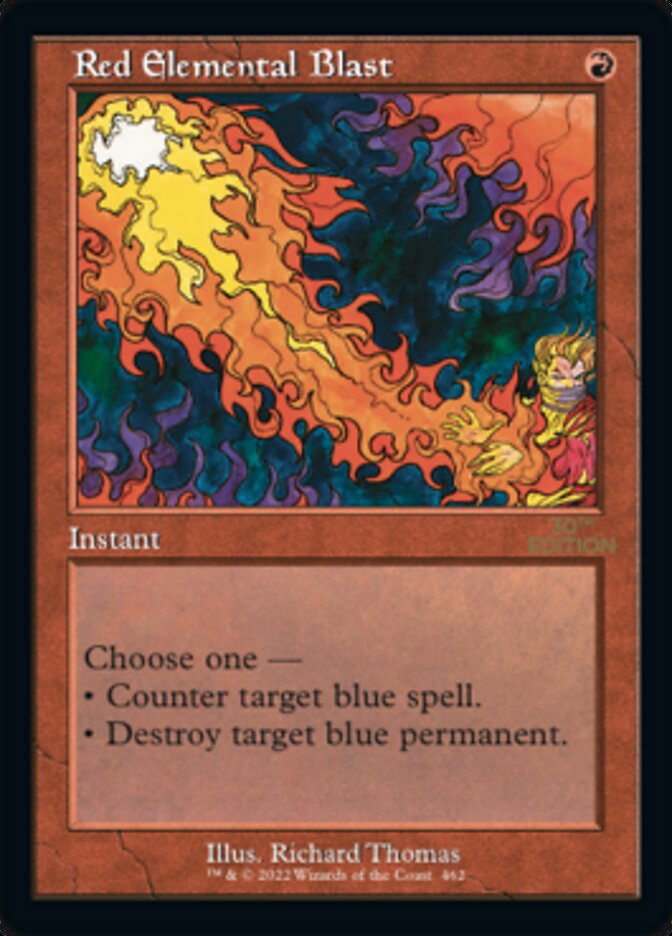 Red Elemental Blast (Retro) [30th Anniversary Edition] | Black Swamp Games