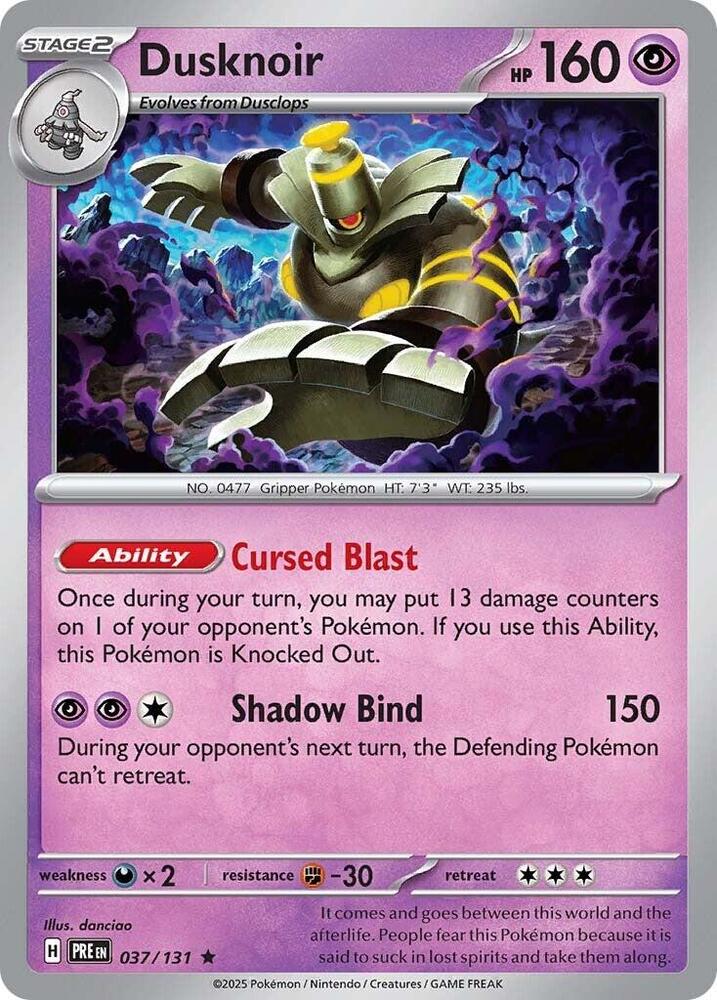 Dusknoir (037/131) [Scarlet & Violet: Prismatic Evolutions] | Black Swamp Games