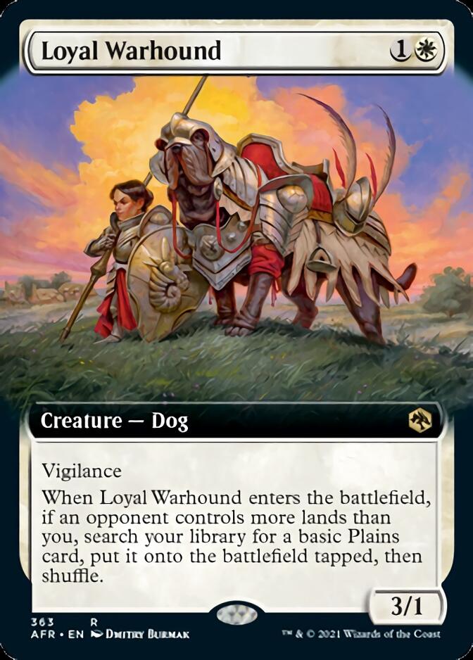 Loyal Warhound (Extended Art) [Dungeons & Dragons: Adventures in the Forgotten Realms] | Black Swamp Games