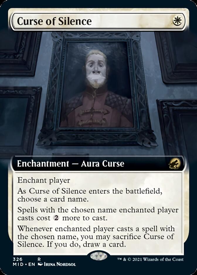 Curse of Silence (Extended Art) [Innistrad: Midnight Hunt] | Black Swamp Games