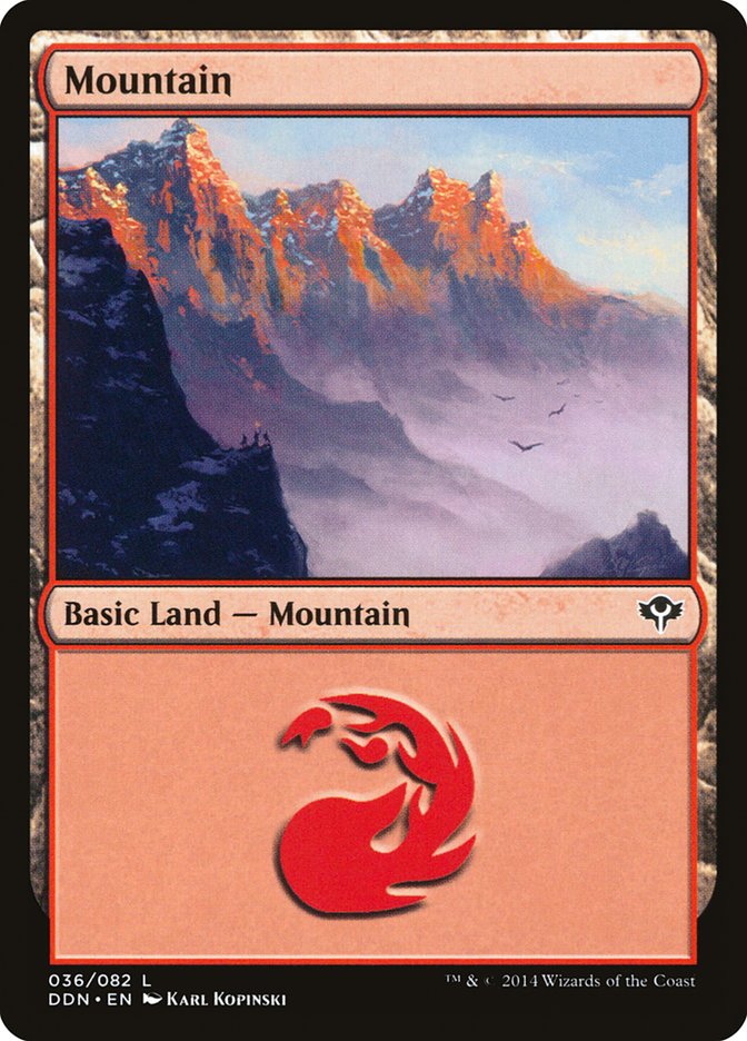 Mountain (36) [Duel Decks: Speed vs. Cunning] | Black Swamp Games