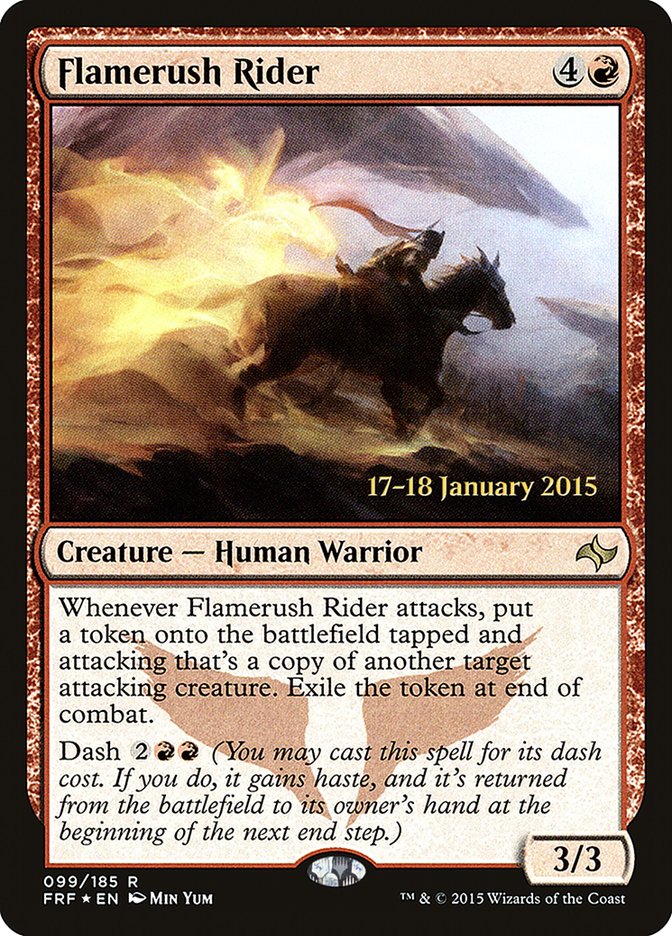 Flamerush Rider [Fate Reforged Prerelease Promos] | Black Swamp Games