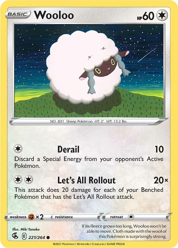 Wooloo (221/264) [Sword & Shield: Fusion Strike] | Black Swamp Games