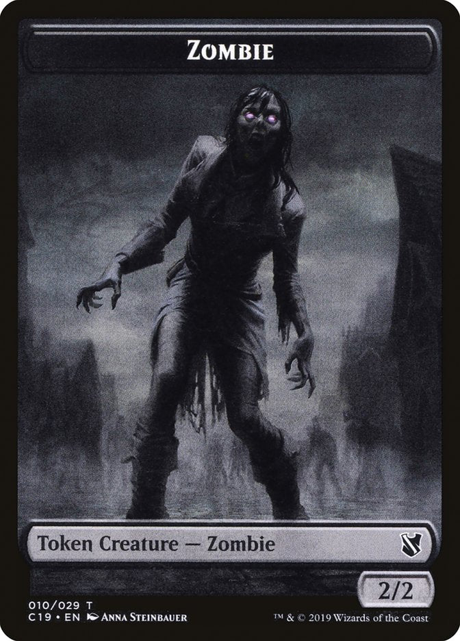 Zombie Token (010/029) [Commander 2019 Tokens] | Black Swamp Games