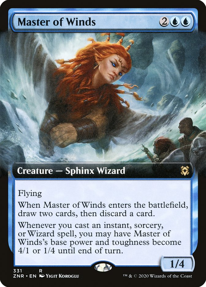 Master of Winds (Extended Art) [Zendikar Rising] | Black Swamp Games