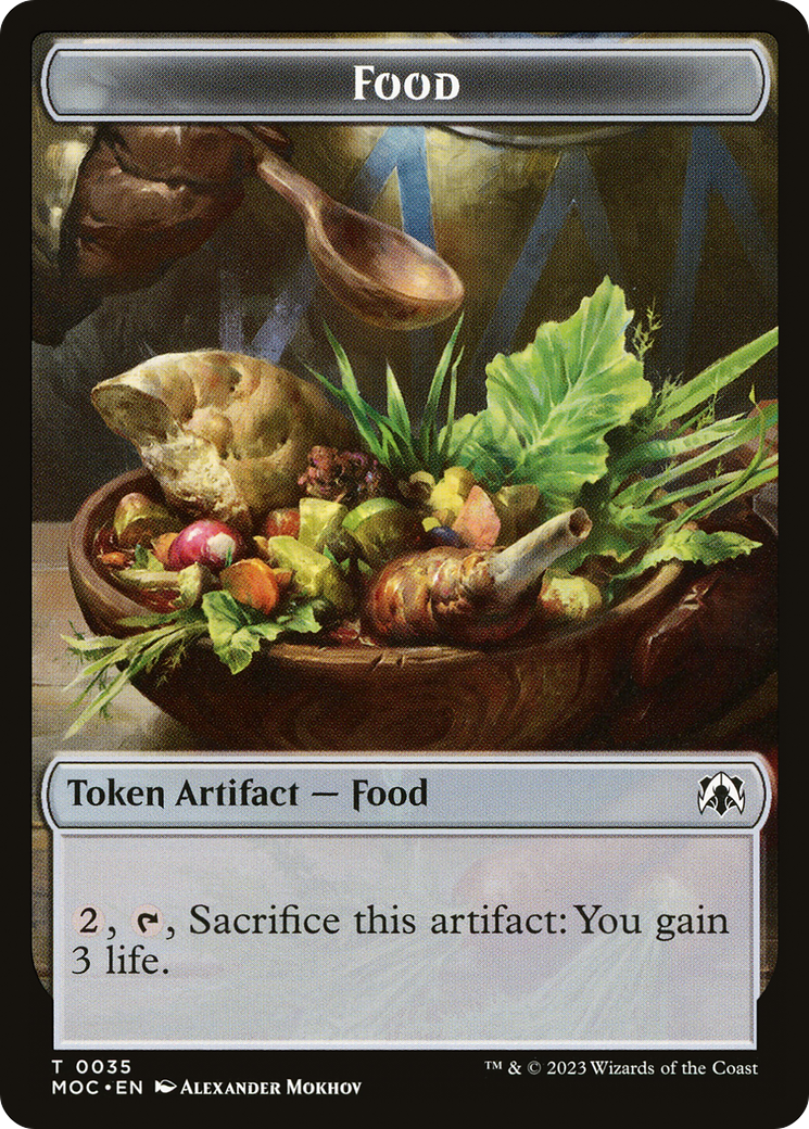 Food Token [March of the Machine Commander Tokens] | Black Swamp Games