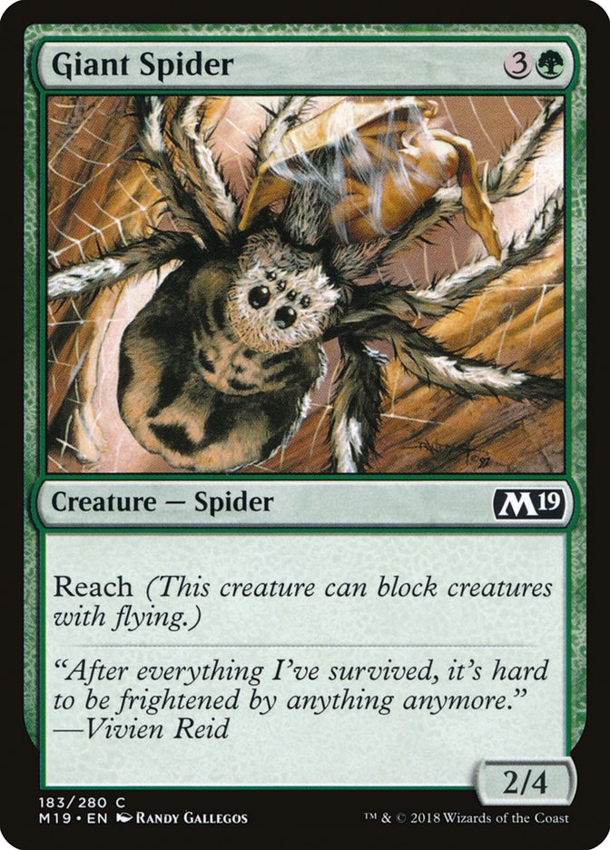 Giant Spider [Core Set 2019] | Black Swamp Games