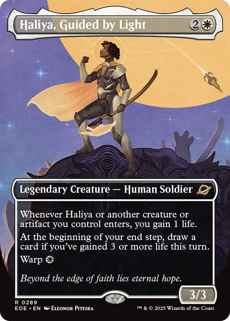 Haliya, Guided by Light (Borderless) [Edge of Eternities] | Black Swamp Games