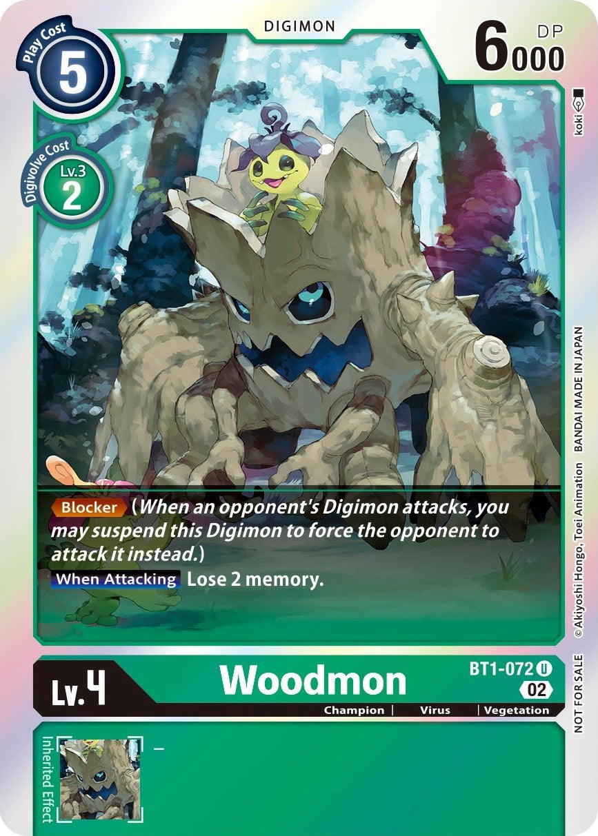 Woodmon [BT1-072] (Official Tournament Pack Vol. 6) [Release Special Booster Promos] | Black Swamp Games