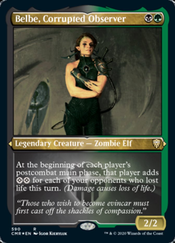 Belbe, Corrupted Observer (Etched) [Commander Legends] | Black Swamp Games