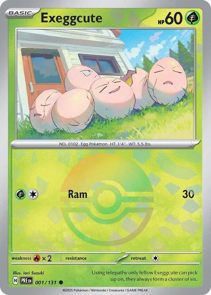 Exeggcute (001/131) (Poke Ball Pattern) [Scarlet & Violet: Prismatic Evolutions] | Black Swamp Games