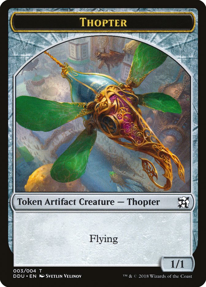 Thopter Token (003/004) [Duel Decks: Elves vs. Inventors Tokens] | Black Swamp Games