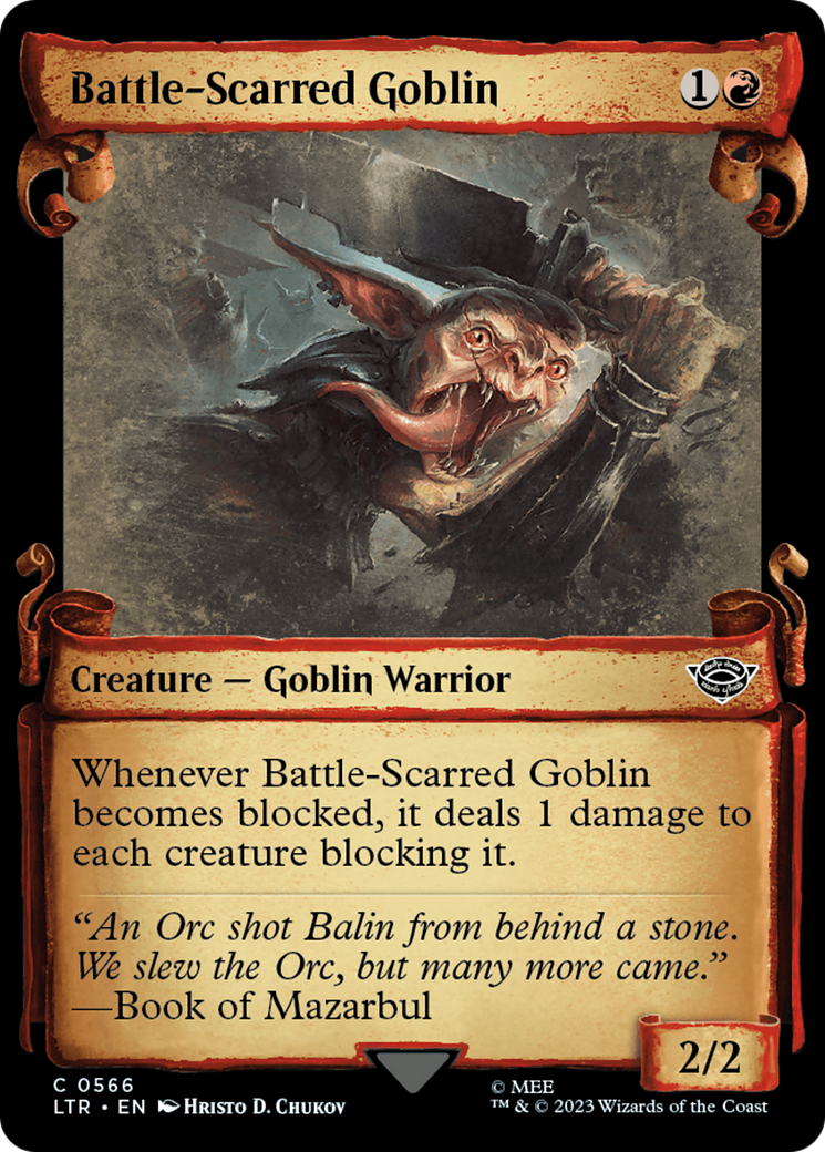 Battle-Scarred Goblin [The Lord of the Rings: Tales of Middle-Earth Showcase Scrolls] | Black Swamp Games