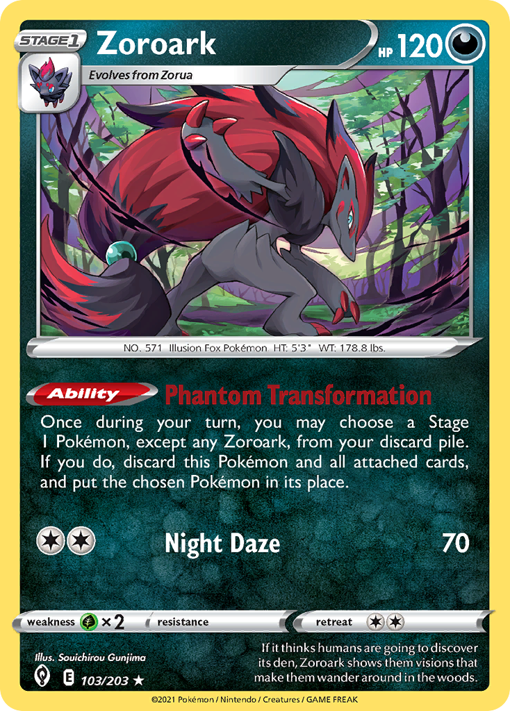 Zoroark (103/203) (Theme Deck Exclusive) [Sword & Shield: Evolving Skies] | Black Swamp Games