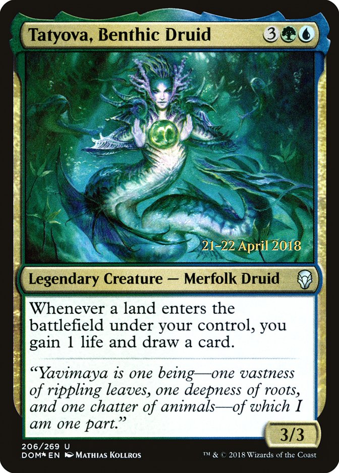 Tatyova, Benthic Druid [Dominaria Prerelease Promos] | Black Swamp Games