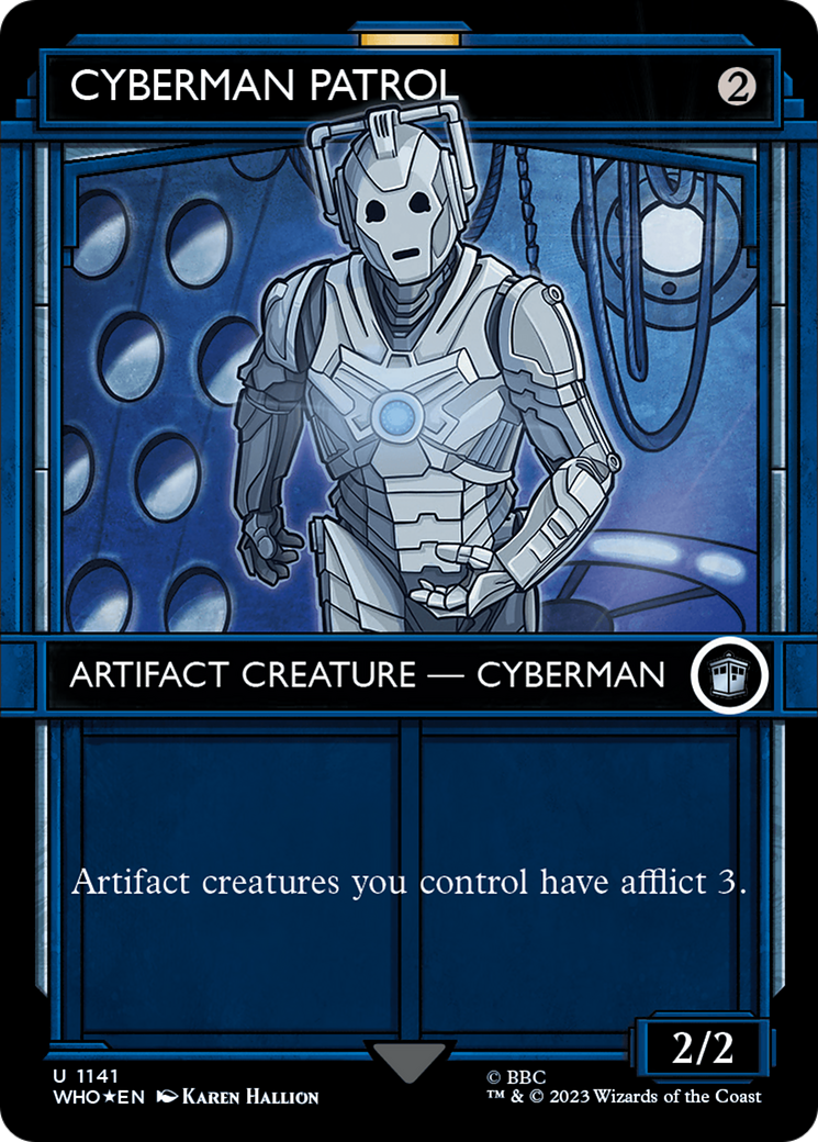 Cyberman Patrol (Showcase) (Surge Foil) [Doctor Who] | Black Swamp Games