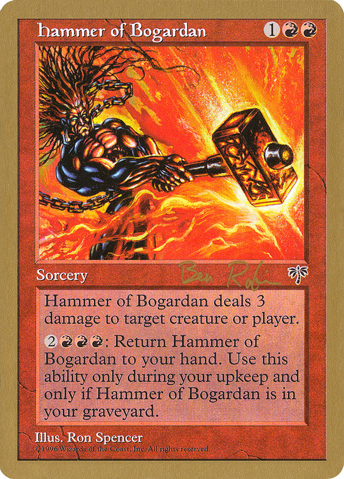 Hammer of Bogardan (Ben Rubin) [World Championship Decks 1998] | Black Swamp Games