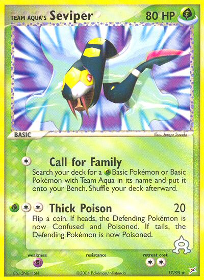 Team Aqua's Seviper (17/95) [EX: Team Magma vs Team Aqua] | Black Swamp Games