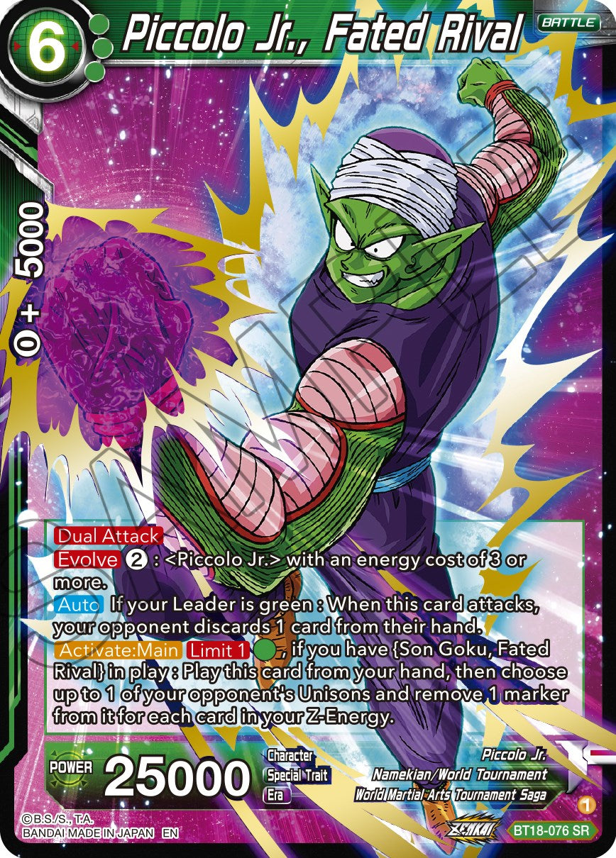 Piccolo Jr., Fated Rival (BT18-076) [Dawn of the Z-Legends] | Black Swamp Games