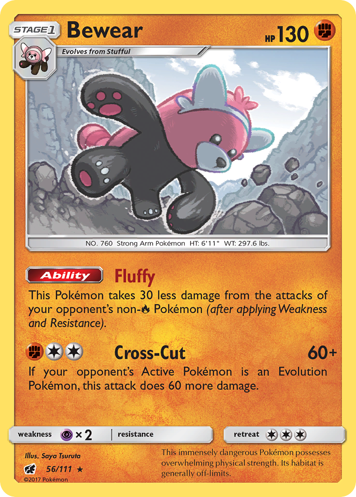 Bewear (56/111) [Sun & Moon: Crimson Invasion] | Black Swamp Games