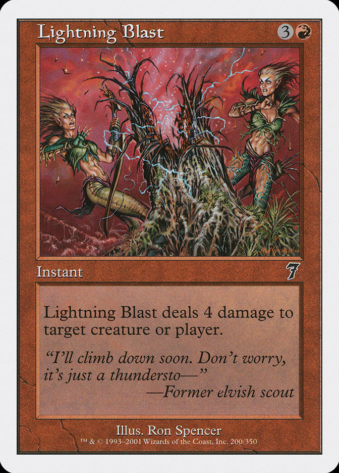 Lightning Blast [Seventh Edition] | Black Swamp Games