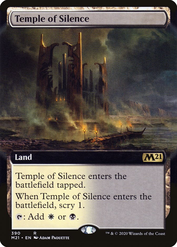 Temple of Silence (Extended Art) [Core Set 2021] | Black Swamp Games