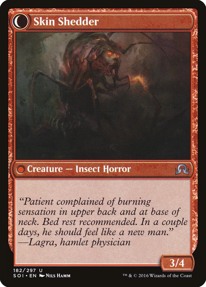 Skin Invasion // Skin Shedder [Shadows over Innistrad] | Black Swamp Games