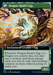 The Dragon-Kami Reborn // Dragon-Kami's Egg (Extended Art) [Kamigawa: Neon Dynasty] | Black Swamp Games