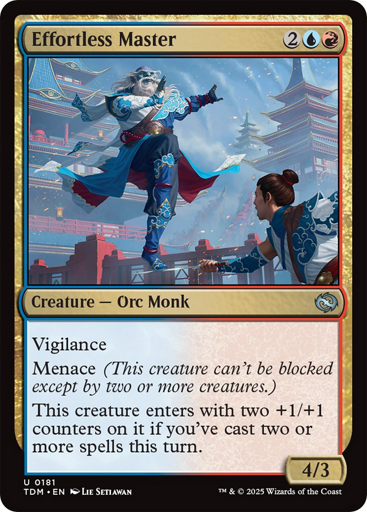 Effortless Master [Tarkir: Dragonstorm] | Black Swamp Games
