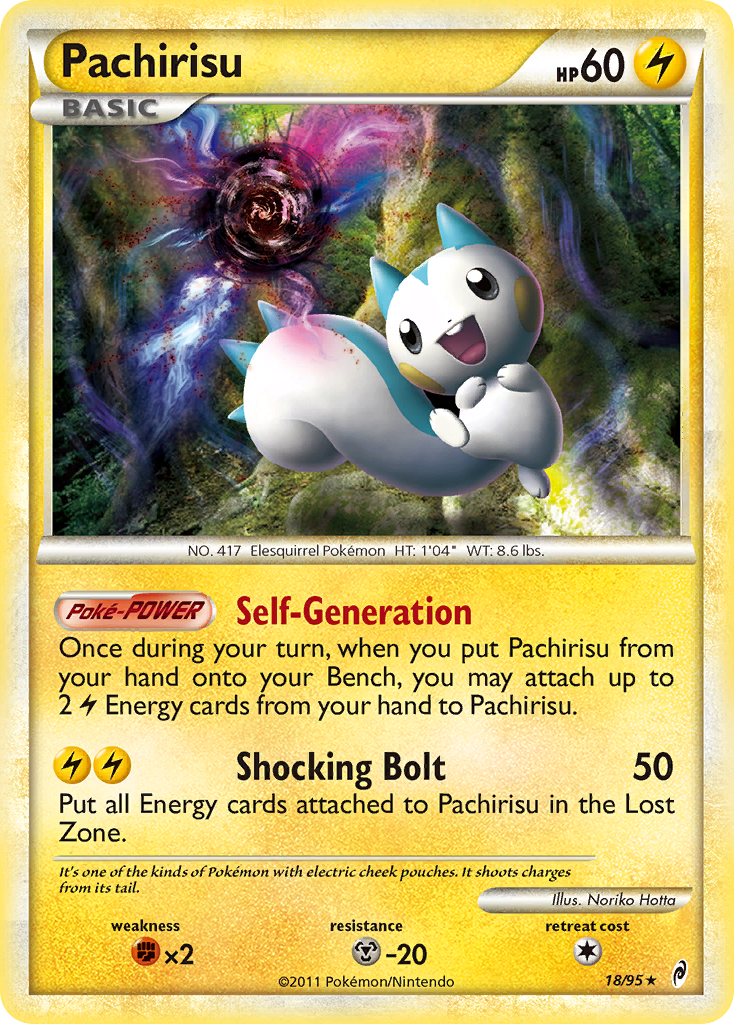 Pachirisu (18/95) [HeartGold & SoulSilver: Call of Legends] | Black Swamp Games