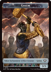 Shapeshifter // Golem (0013) Double-Sided Token [Edge of Eternities Commander Tokens] | Black Swamp Games