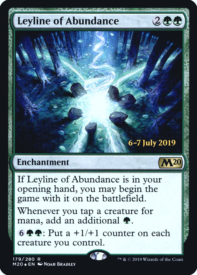 Leyline of Abundance [Core Set 2020 Prerelease Promos] | Black Swamp Games