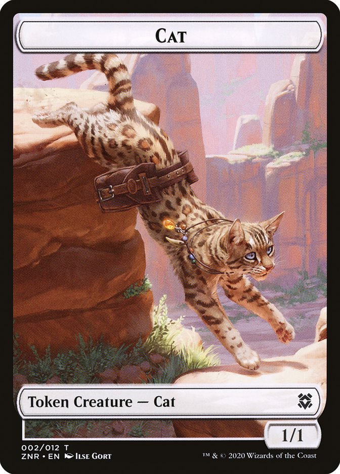 Cat Token [Zendikar Rising Tokens] | Black Swamp Games