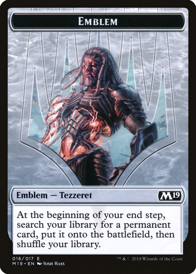 Tezzeret, Artifice Master Emblem [Core Set 2019 Tokens] | Black Swamp Games