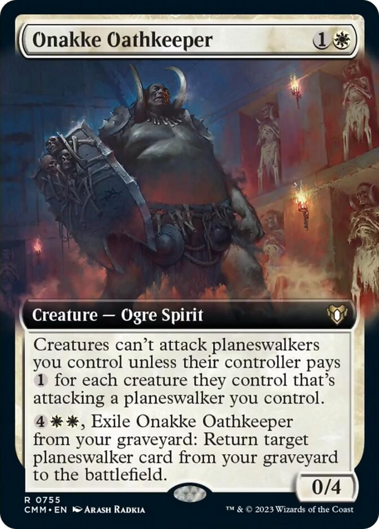 Onakke Oathkeeper (Extended Art) [Commander Masters] | Black Swamp Games