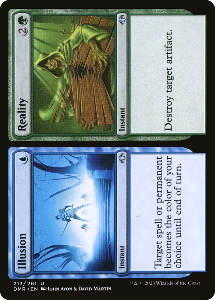 Illusion // Reality [Dominaria Remastered] | Black Swamp Games
