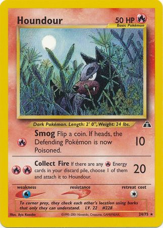 Houndour (24/75) [Neo Discovery Unlimited] | Black Swamp Games