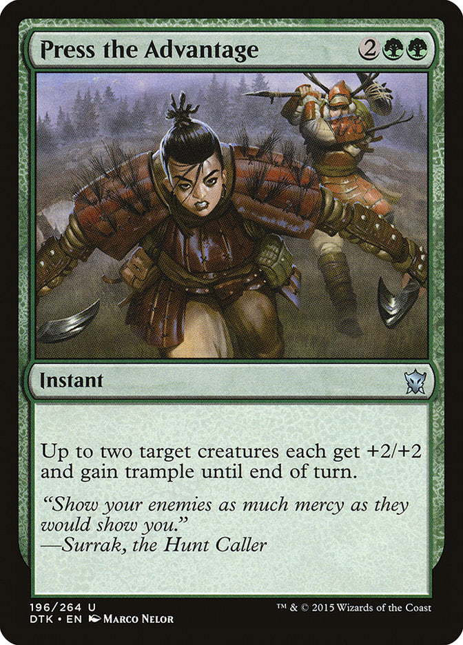 Press the Advantage [Dragons of Tarkir] | Black Swamp Games