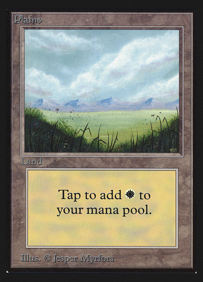Plains (No Trees / Signature on Right) [International Collectors' Edition] | Black Swamp Games