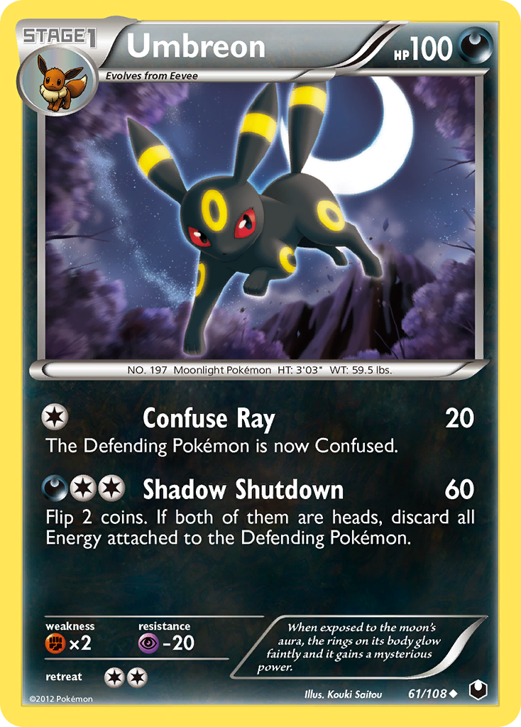 Umbreon (61/108) [Black & White: Dark Explorers] | Black Swamp Games