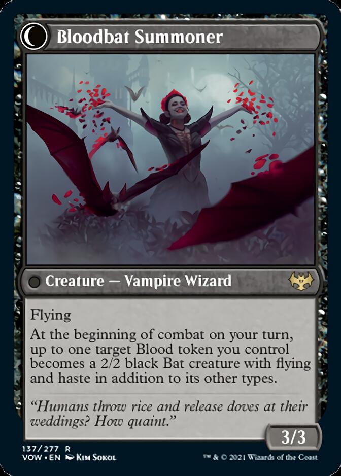 Voldaren Bloodcaster // Bloodbat Summoner [Innistrad: Crimson Vow] | Black Swamp Games