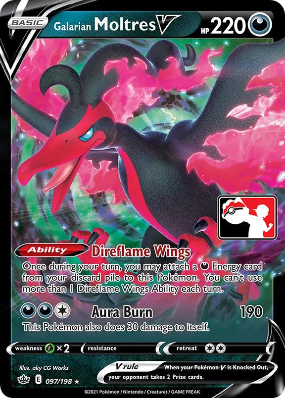 Galarian Moltres V (097/198) [Prize Pack Series One] | Black Swamp Games