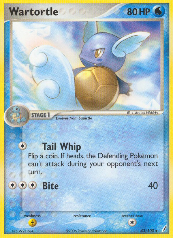Wartortle (43/100) [EX: Crystal Guardians] | Black Swamp Games