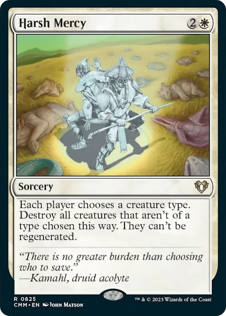 Harsh Mercy [Commander Masters] | Black Swamp Games