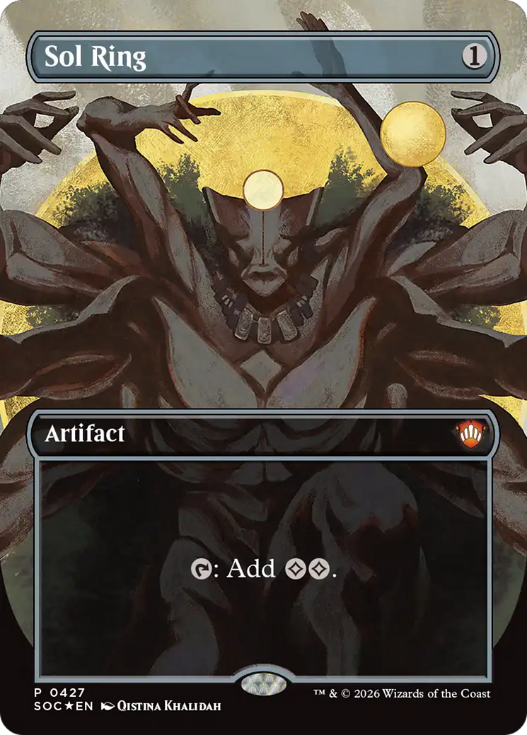 Sol Ring (Borderless) [Secrets of Strixhaven Commander] | Black Swamp Games