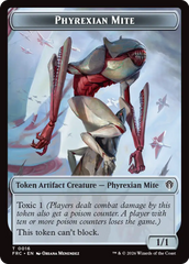 Citizen // Phyrexian Mite Double-Sided Token [Reality Fracture Commander Tokens] | Black Swamp Games